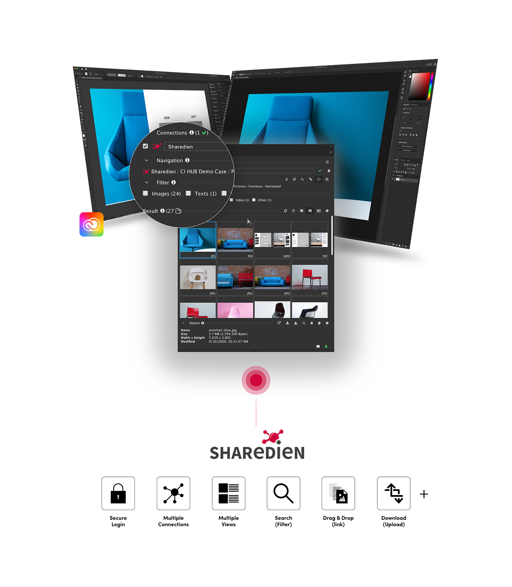 Sharedien Connector for Adobe Creative Cloud